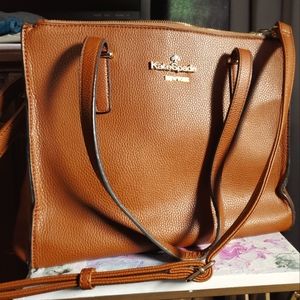 Kate Spade Cognàc colored handbag 👜 measurements in pictures.
